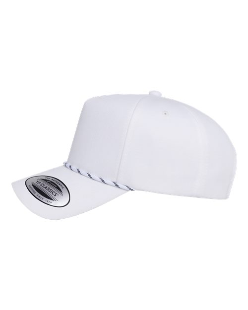 Retro Cotton Blend Five-Panel Rope Cap – Detail