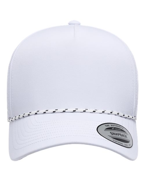 Five-Panel Perforated Rope Cap – Front