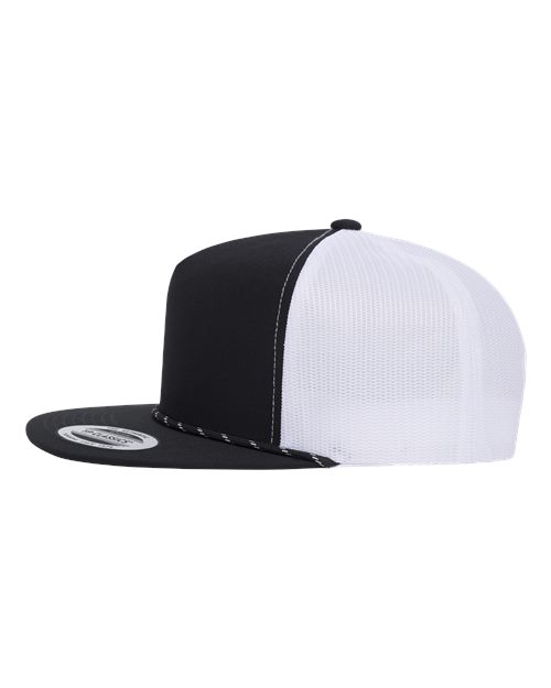 Classic Five-Panel Trucker Rope Cap – Detail