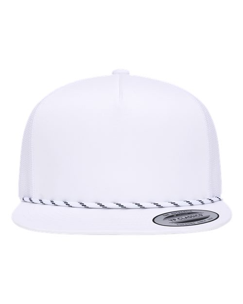 Classic Five-Panel Trucker Rope Cap – Front