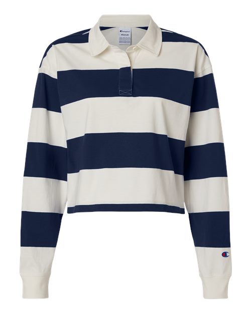 Women's Mid-Length Rugby Polo – Front