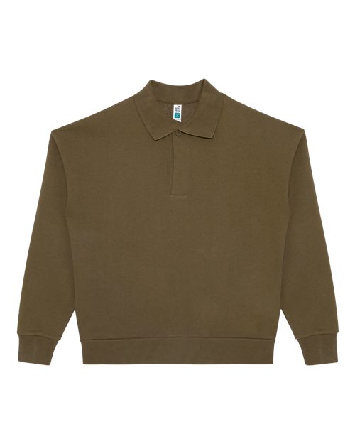 Unisex Element Polo Collar Crewneck Sweatshirt – Front
