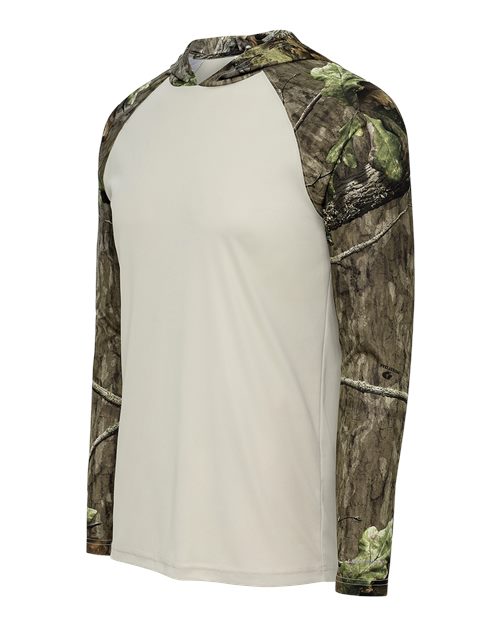 Men's Biloxi Performance Colorblocked Hooded Long Sleeve T-Shirt – Side
