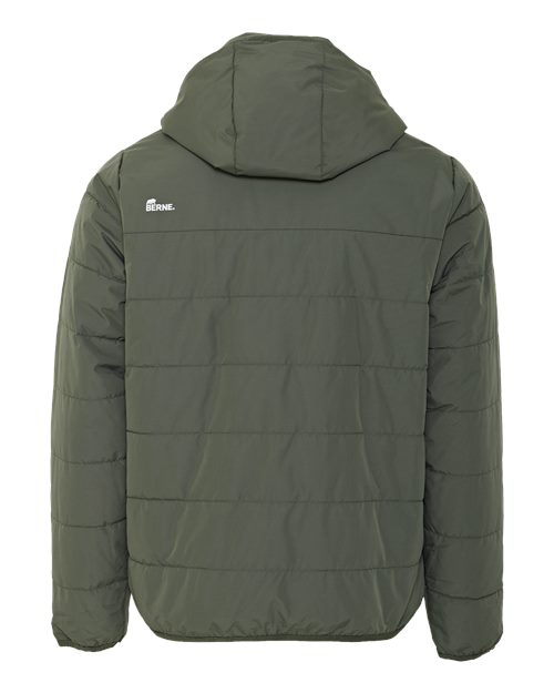 Men's Channel Quilt Ripstop Hooded Jacket – Back