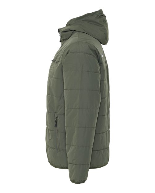 Men's Channel Quilt Ripstop Hooded Jacket – Detail