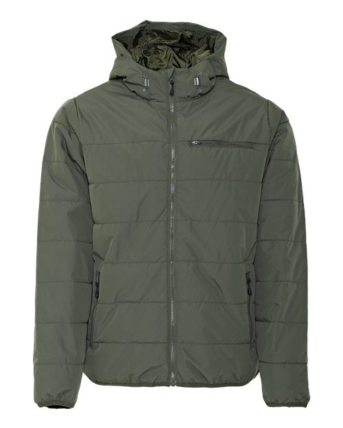 Men's Channel Quilt Ripstop Hooded Jacket – Front