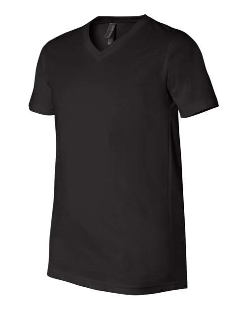 Unisex Jersey V-Neck Tee – Side