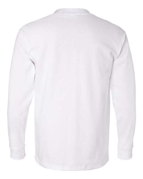 Unisex USA-Made Long Sleeve Pocket T-Shirt – Back