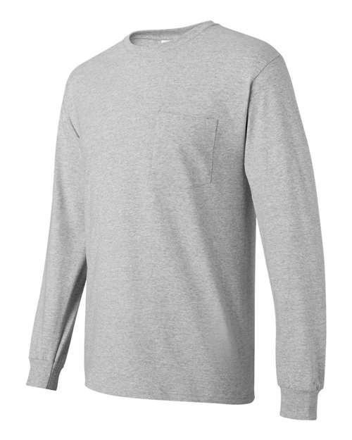 Unisex Authentic Long Sleeve Pocket T-Shirt – Side