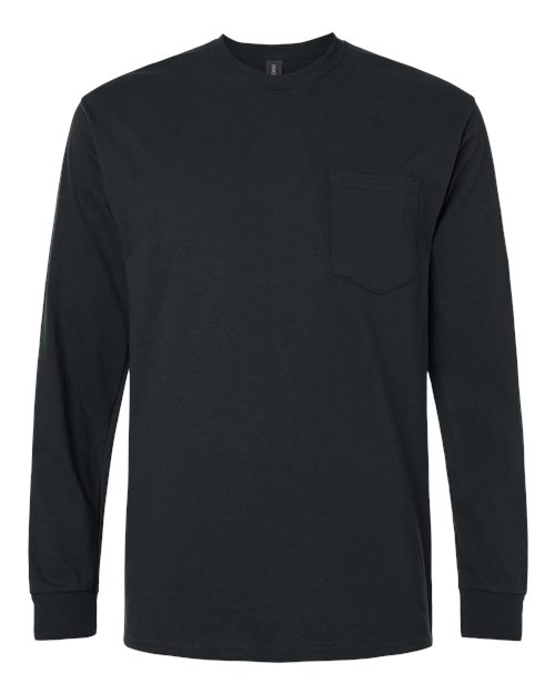 Unisex Ultra Cotton® Long Sleeve Pocket T-Shirt – Front