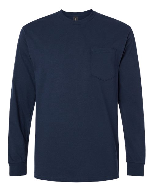 Unisex Ultra Cotton® Long Sleeve Pocket T-Shirt – Front