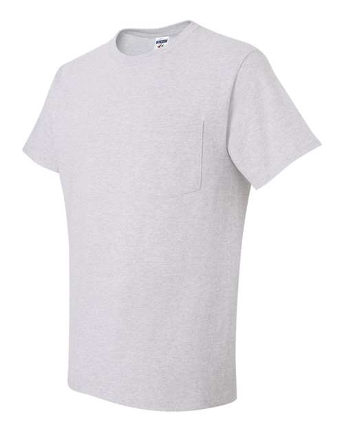 Unisex Dri-Power® 50/50 Pocket T-Shirt – Side