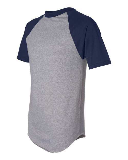 Unisex Raglan Baseball Jersey – Side