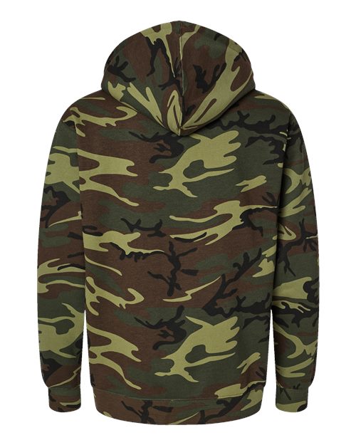 Unisex Camo Fleece Hoodie Sweatshirt – Back