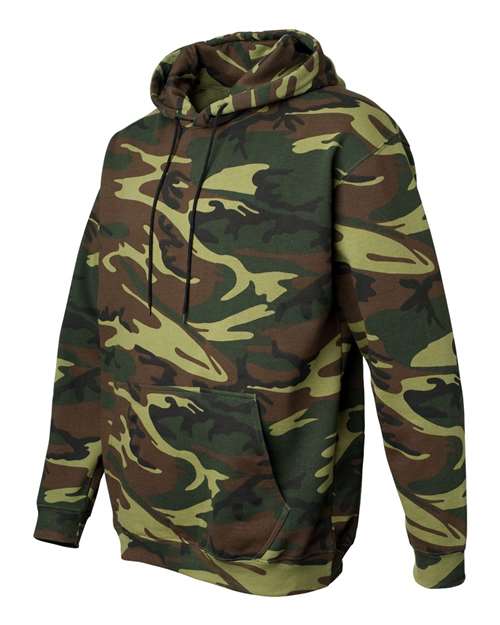 Unisex Camo Fleece Hoodie Sweatshirt – Side