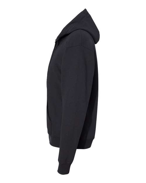 Unisex EcoSmart® Full-Zip Hooded Sweatshirt – Detail