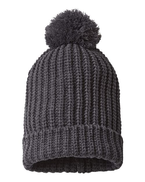 Chunky Cable Beanie – Back