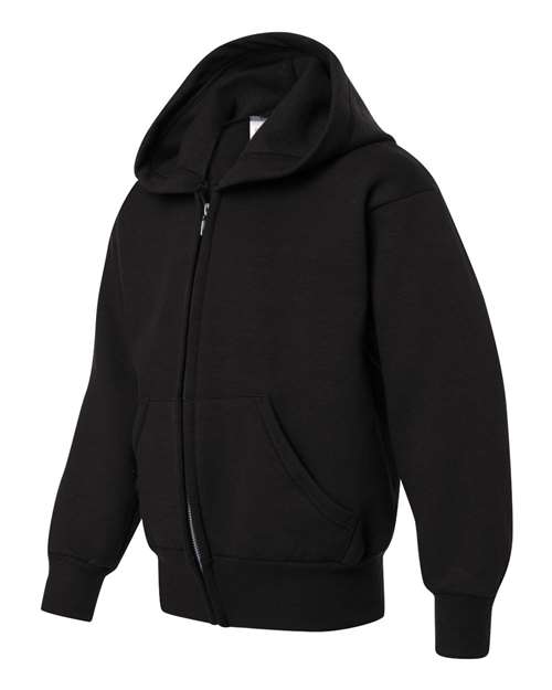 Youth EcoSmart® Full-Zip Hooded Sweatshirt – Side