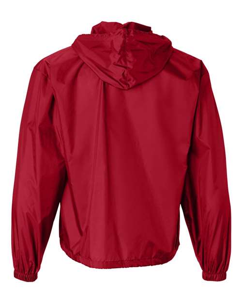 Unisex Packable Half-Zip Hooded Pullover Jacket – Back