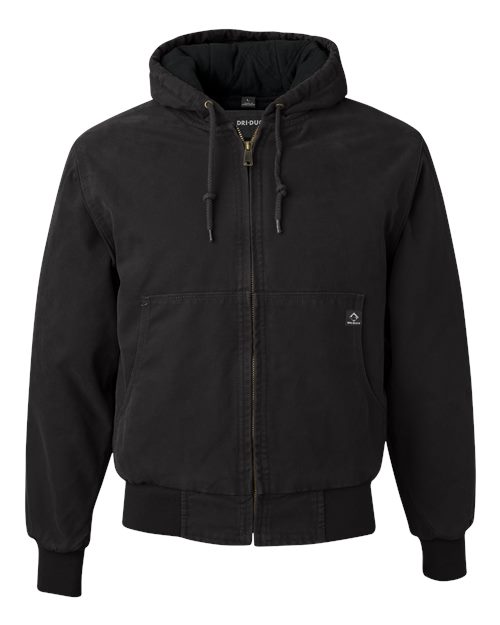 Men's Cheyenne Boulder Cloth™ Hooded Jacket with Tricot Quilt Lining – Front