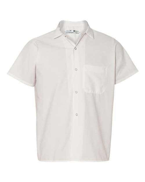 Poplin Cook Shirt with Gripper Closures – Front