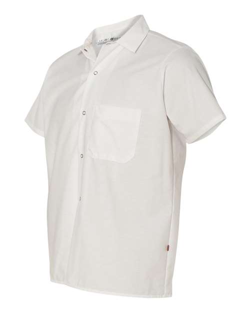 Poplin Cook Shirt with Gripper Closures – Side