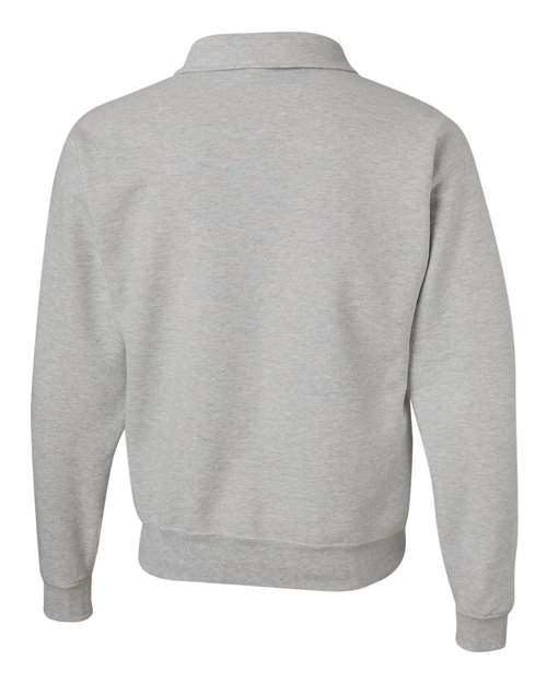 Unisex Super Sweats NuBlend® Quarter-Zip Cadet Collar Sweatshirt – Back