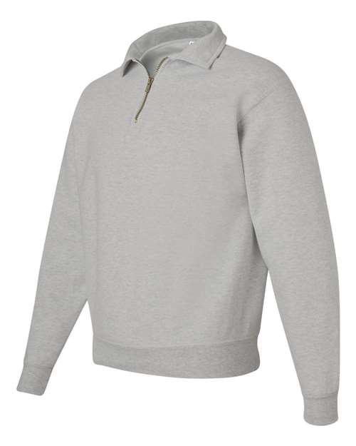 Unisex Super Sweats NuBlend® Quarter-Zip Cadet Collar Sweatshirt – Side