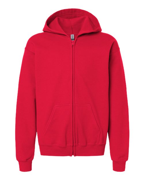 Youth Heavy Blend™ Full-Zip Hooded Sweatshirt – Front