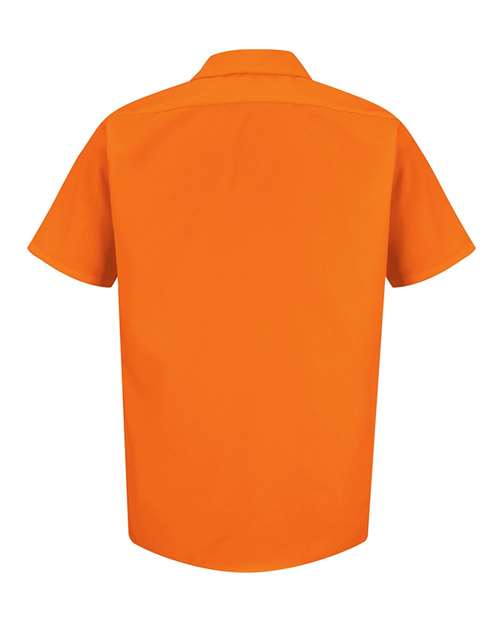 Men's Enhanced Visibility Short Sleeve Work Shirt – Back