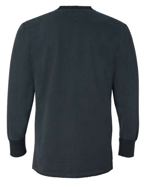 Men's Vintage Brushed Jersey Henley – Back
