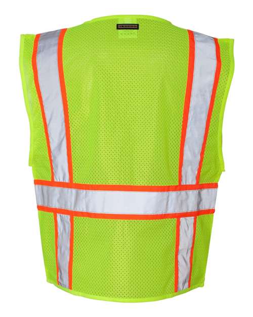 Unisex Ultra-Cool™ Solid Front Vest with Mesh Back – Back