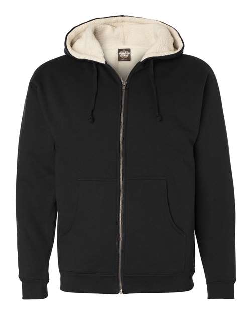 Men's Sherpa-Lined Full-Zip Hooded Sweatshirt – Front