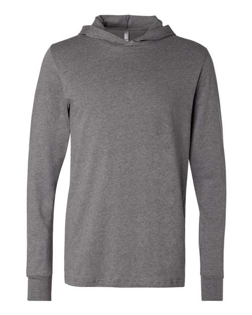 Unisex Jersey Hooded Long Sleeve Tee – Front