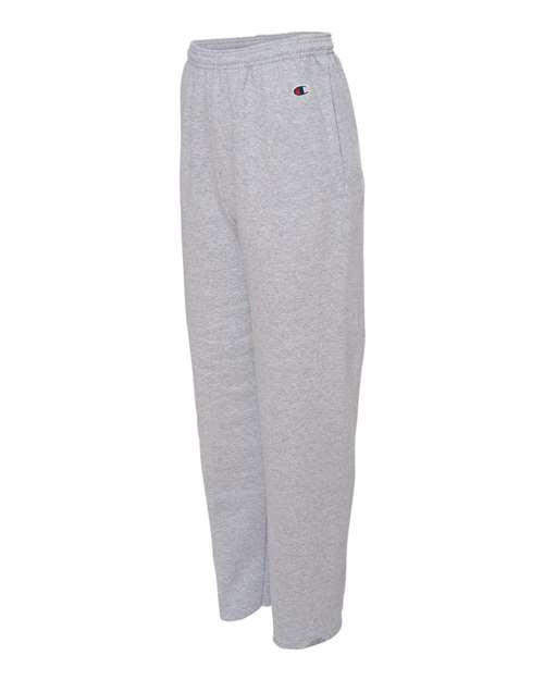 Unisex Powerblend® Open-Bottom Sweatpants with Pockets – Side