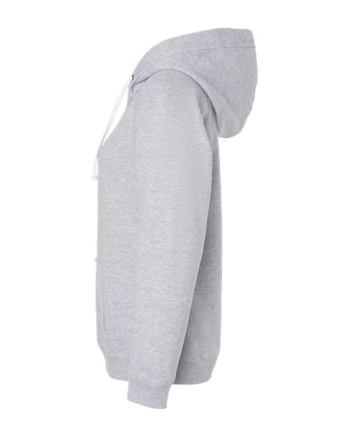 Women's Sueded V-Neck Hooded Sweatshirt – Detail