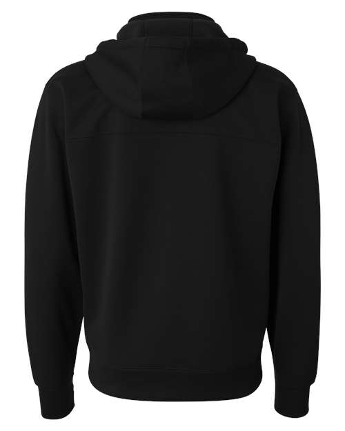 Unisex Poly-Tech Full-Zip Hooded Sweatshirt – Back