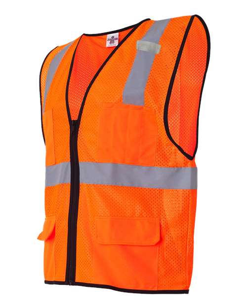 Unisex Economy Mesh 6-Pocket Vest – Side