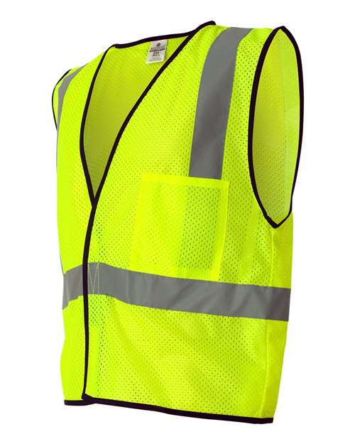 Unisex Economy Single Pocket Hook-and-Loop Mesh Vest – Side