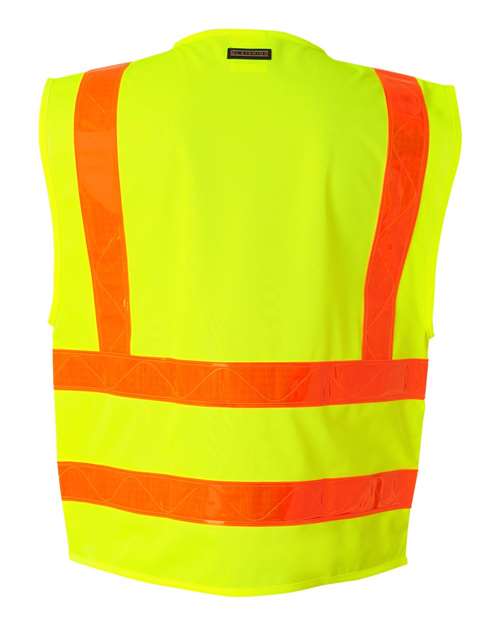 Unisex Prismatic Hydrowick-Lite Multi Zipper Vest – Back