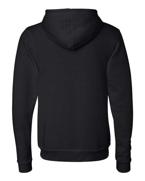 Unisex Triblend Sponge Fleece Full-Zip Hoodie Sweatshirt – Back