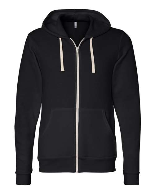 Unisex Triblend Sponge Fleece Full-Zip Hoodie Sweatshirt