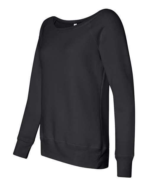 Women’s Sponge Fleece Wide Neck Sweatshirt – Side