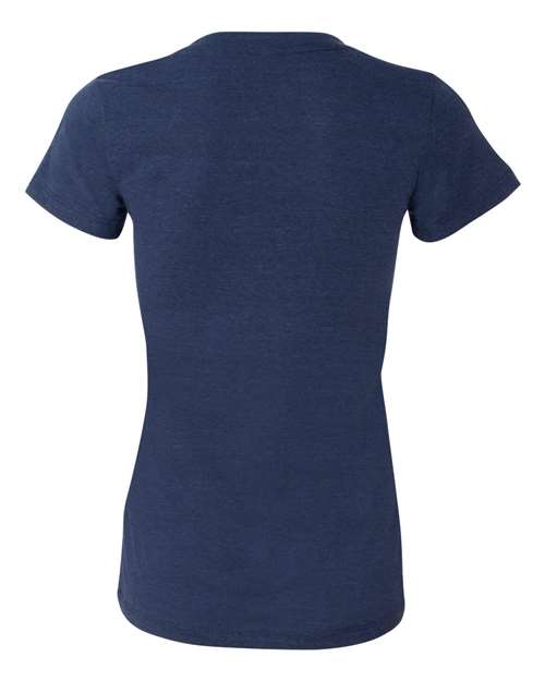 Women’s Triblend Deep V-Neck Tee – Back
