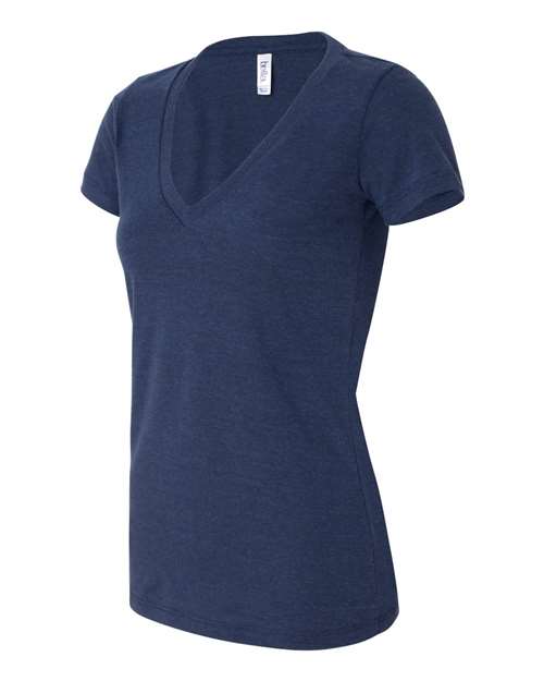 Women’s Triblend Deep V-Neck Tee – Side