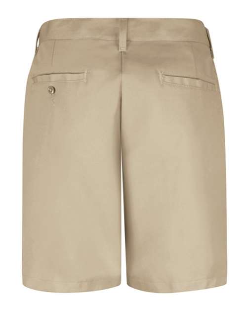 Women's Plain Front 8" Shorts – Back