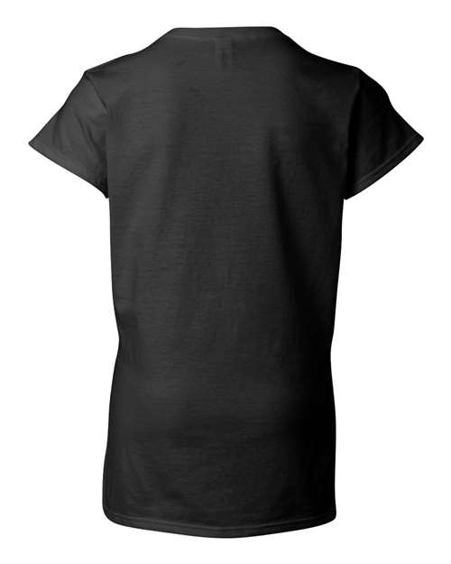 Women's Softstyle® V-Neck T-Shirt – Back