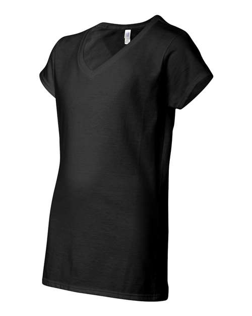 Women's Softstyle® V-Neck T-Shirt – Side