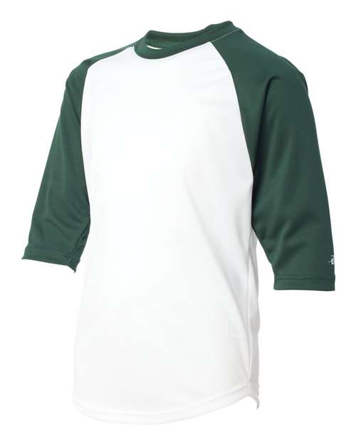 Youth B-Core Three-Quarter Sleeve Baseball T-Shirt – Side