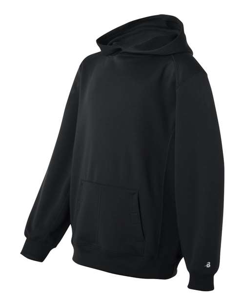 Youth Performance Fleece Hooded Sweatshirt – Side